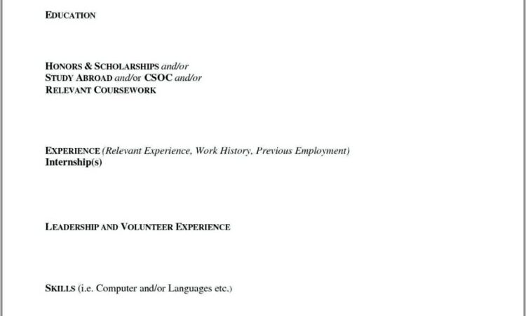 Registered Nurse Resume Template Download