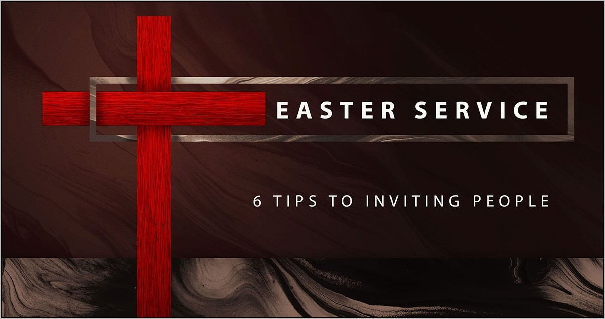 Religious Easter Invitation Template