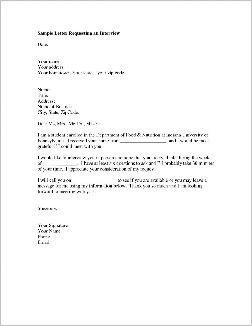 Request For Charity Donations Letter Template