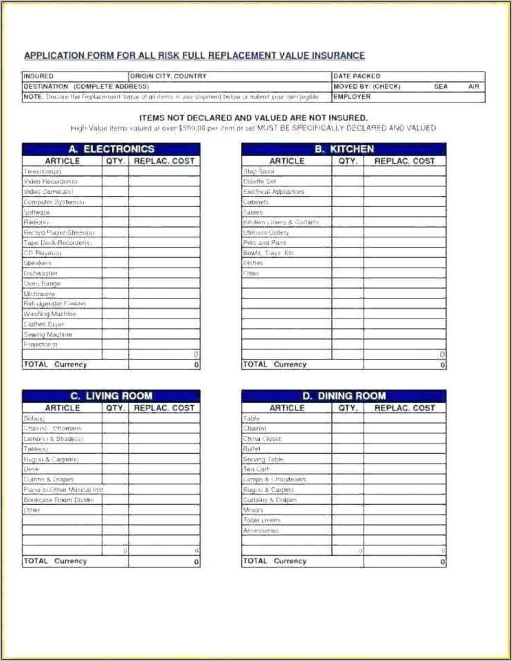Residential Construction Punch List Template
