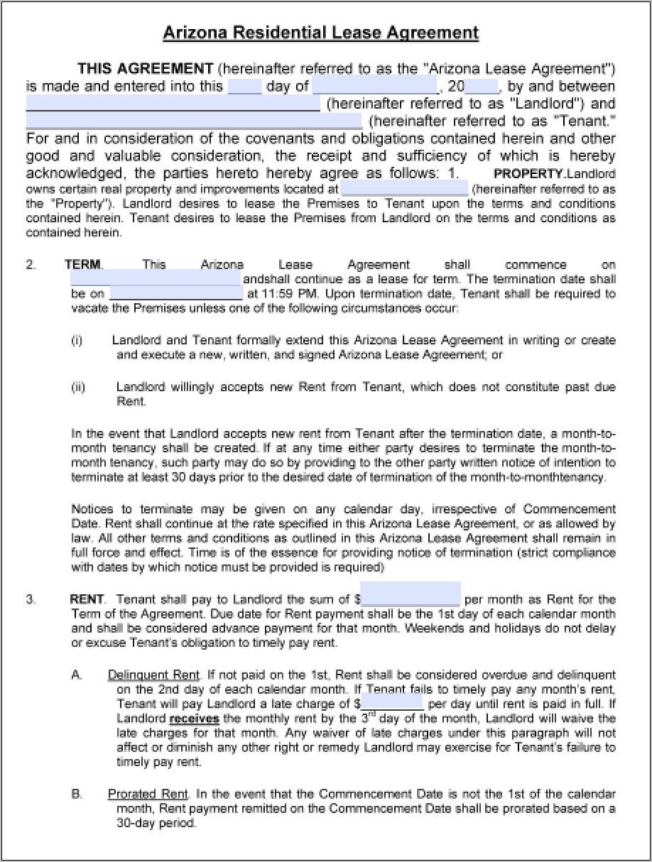 Residential Lease Agreement Template Ontario Free