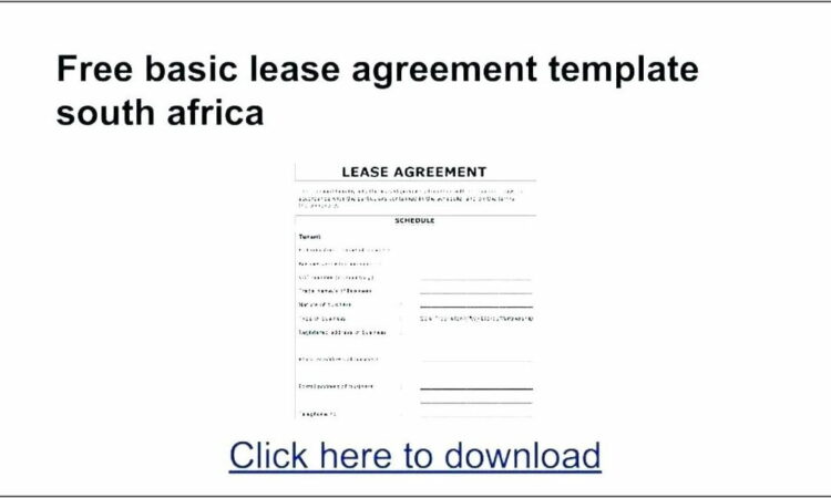 Residential Sublease Agreement Template Free