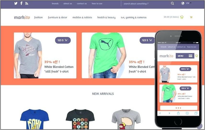 Responsive Bootstrap Ecommerce Template Free Download