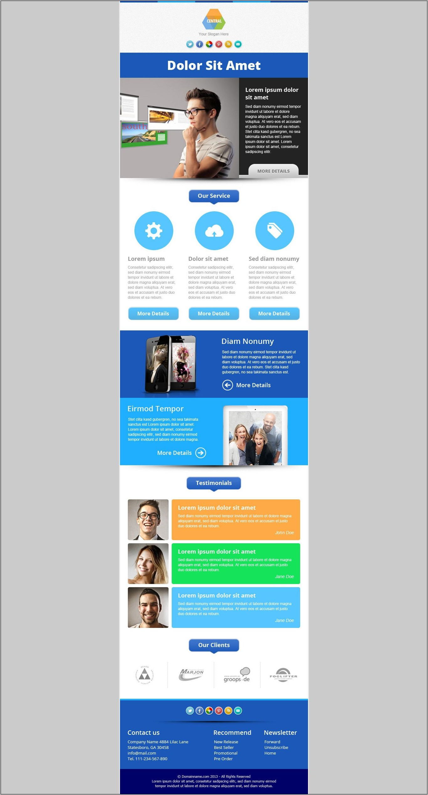 Responsive Email Newsletter Templates