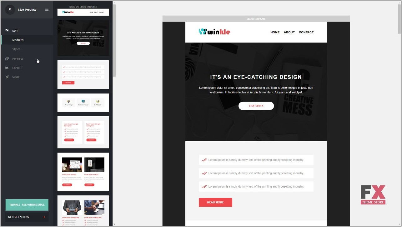Responsive Email Template Campaign Monitor