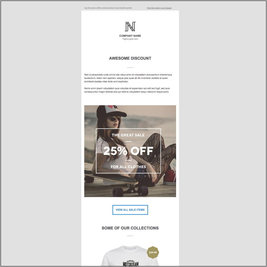 Responsive Email Template Free