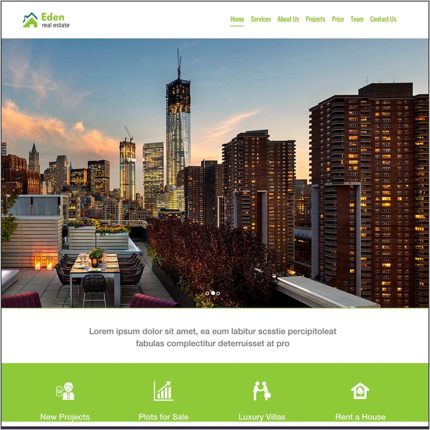 Responsive Real Estate Template Free