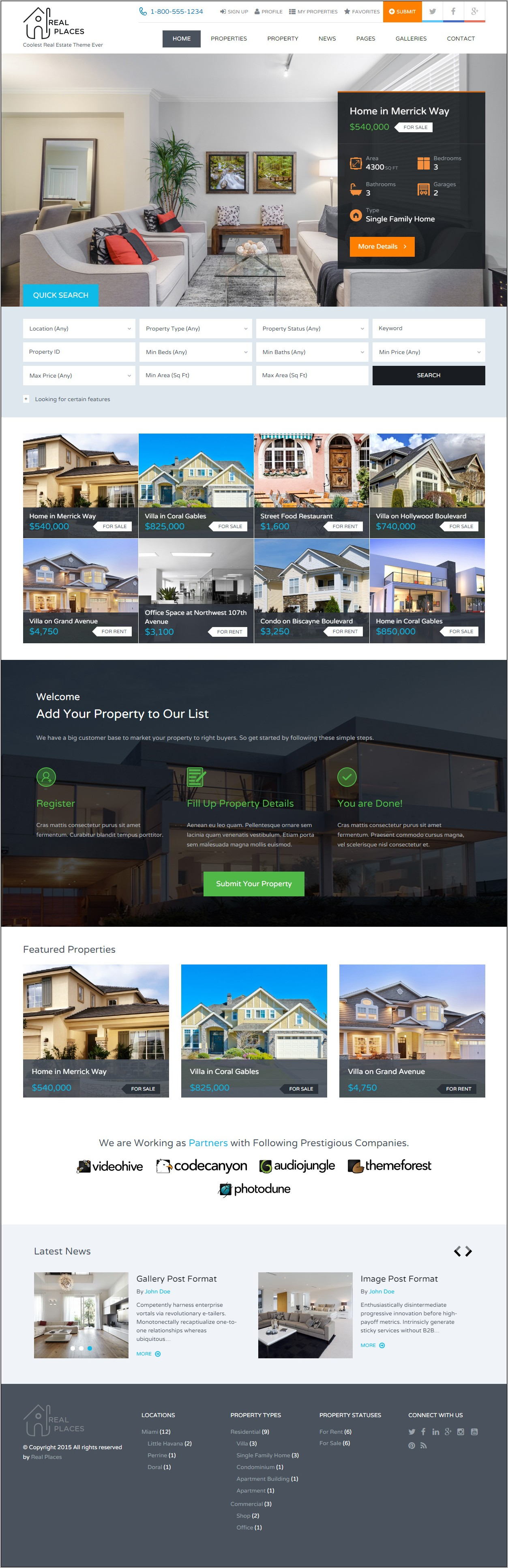 Responsive Real Estate Templates