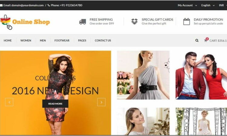 Responsive Shopping Cart Template Free