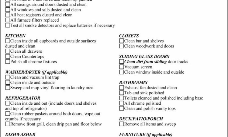 Restaurant Kitchen Cleaning Schedule Template Uk