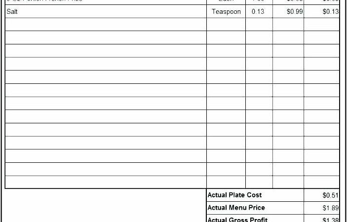 Restaurant Recipe Book Template