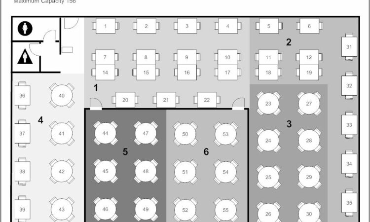 Restaurant Seating Layout Template