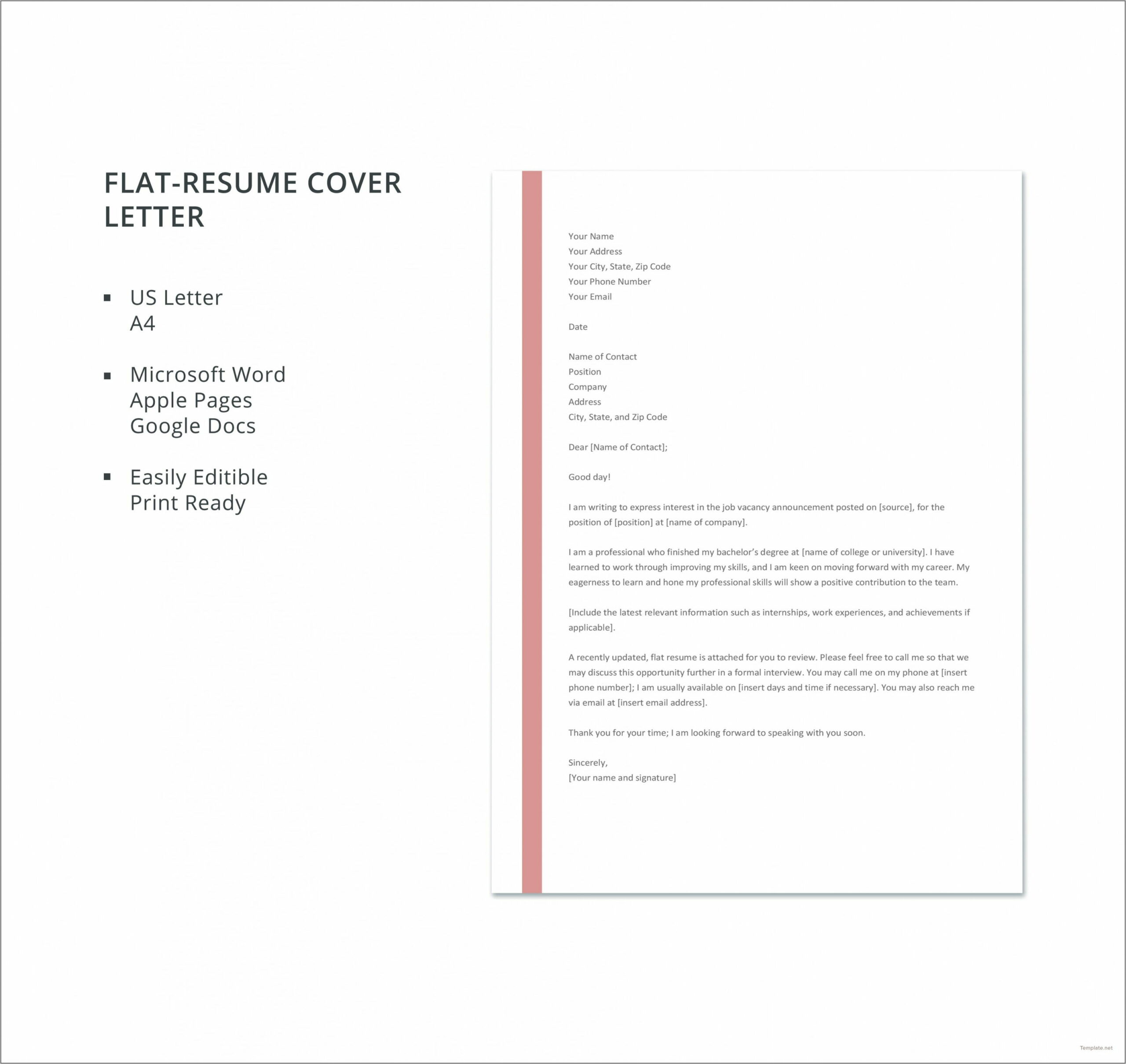 Resume And Cover Letter Templates Free