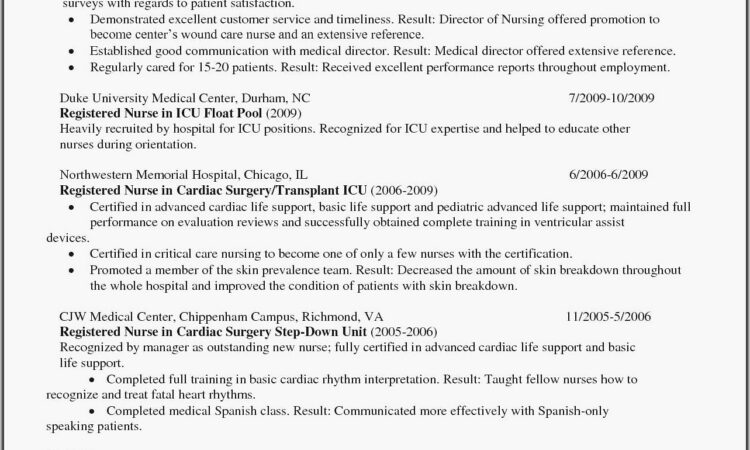 Resume Builder For Registered Nurses