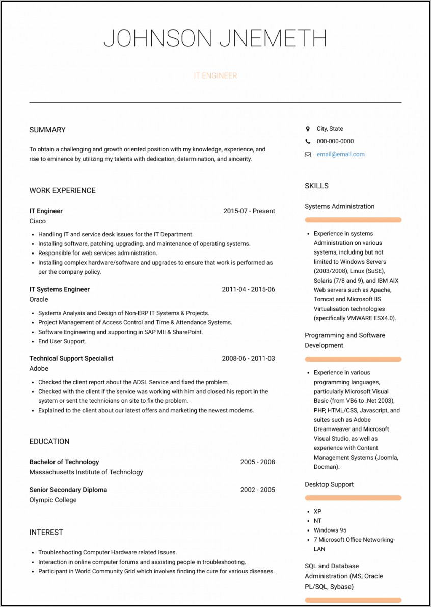 Resume Examples For College Nursing Students