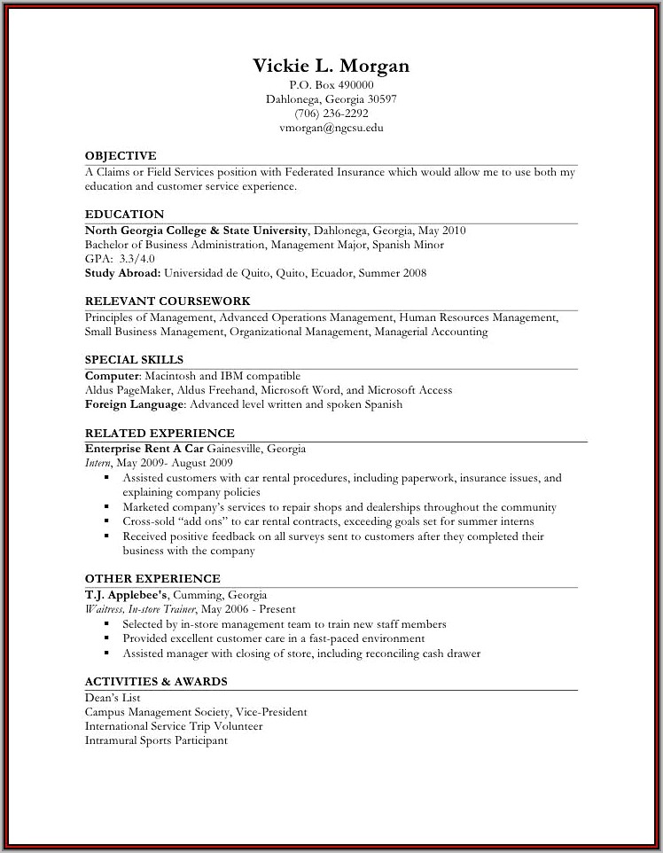 Resume Examples For Driving Jobs