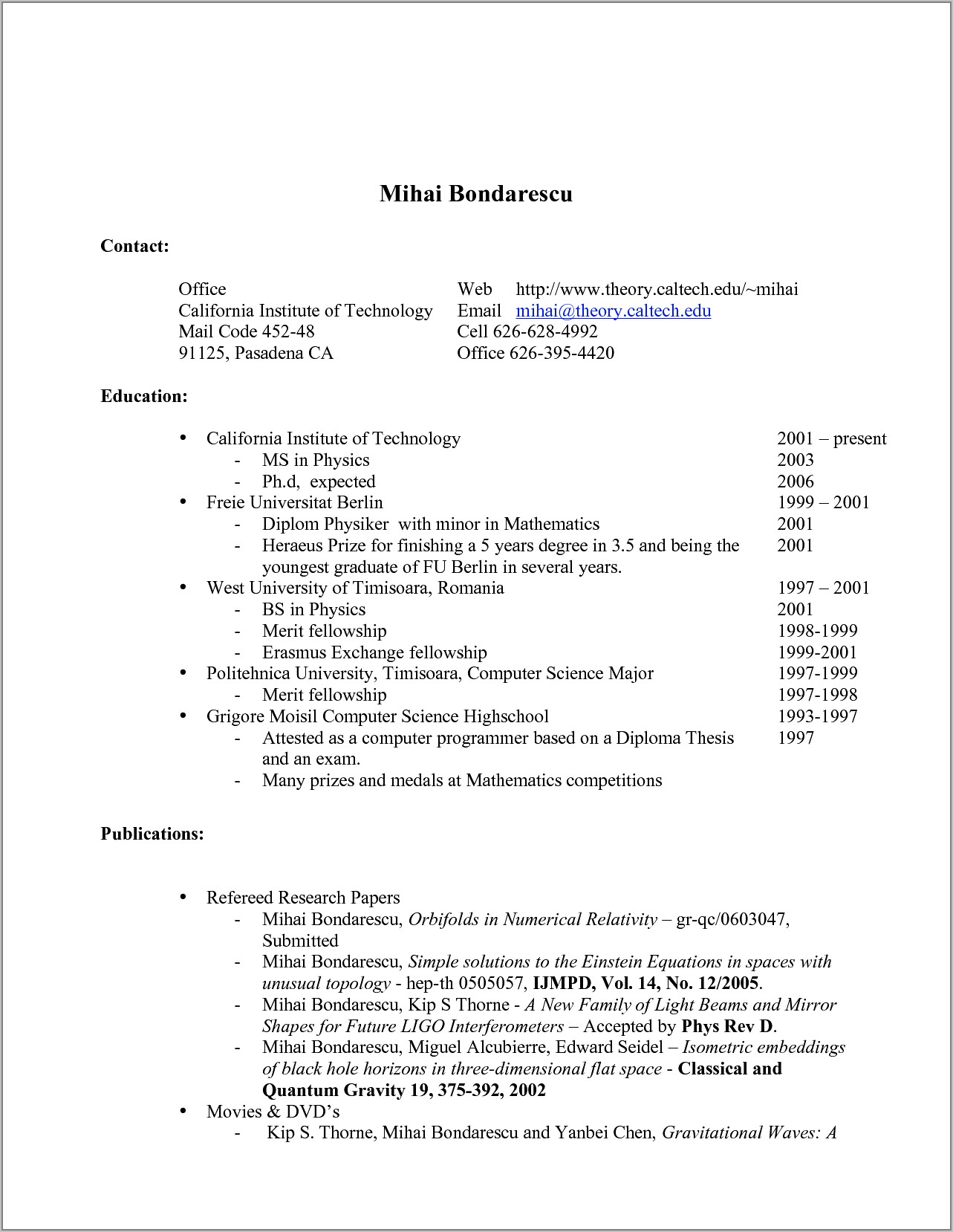 Resume Examples For No Work Experience