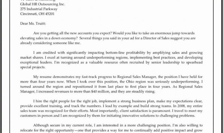 Resume Examples For Sales Jobs