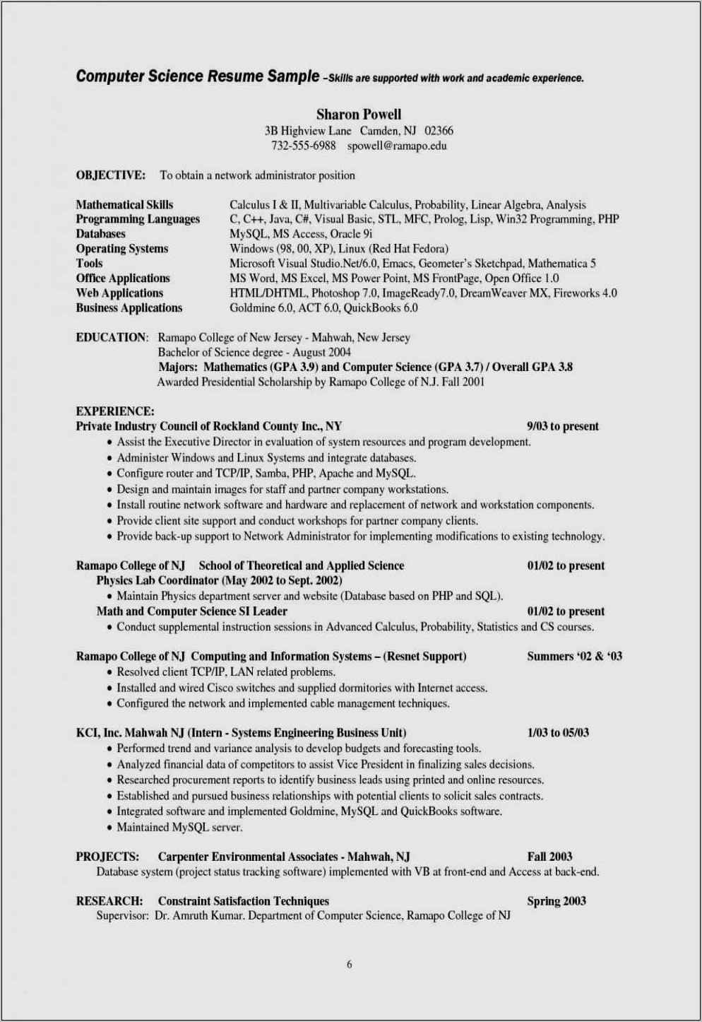 Resume Examples Student High School