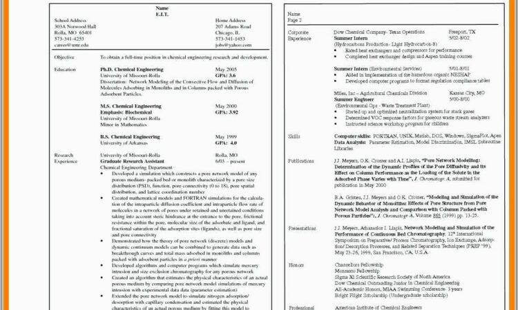 Resume For Computer Hardware Technician