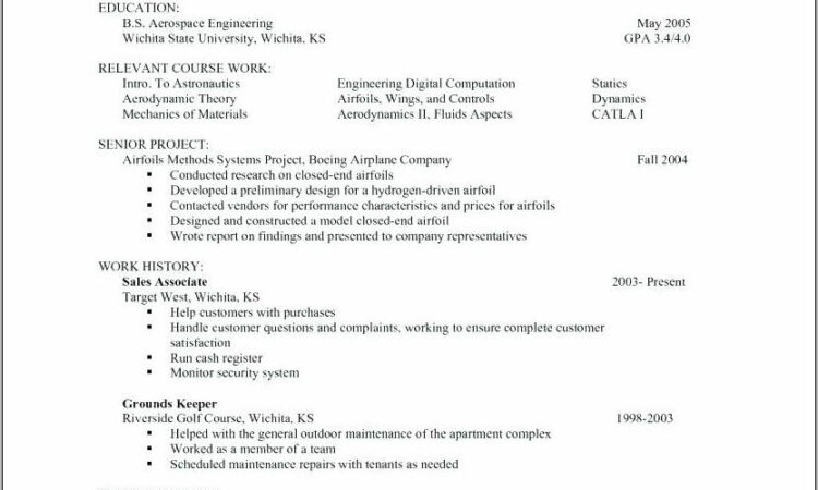 Resume Format For Freshers With No Experience