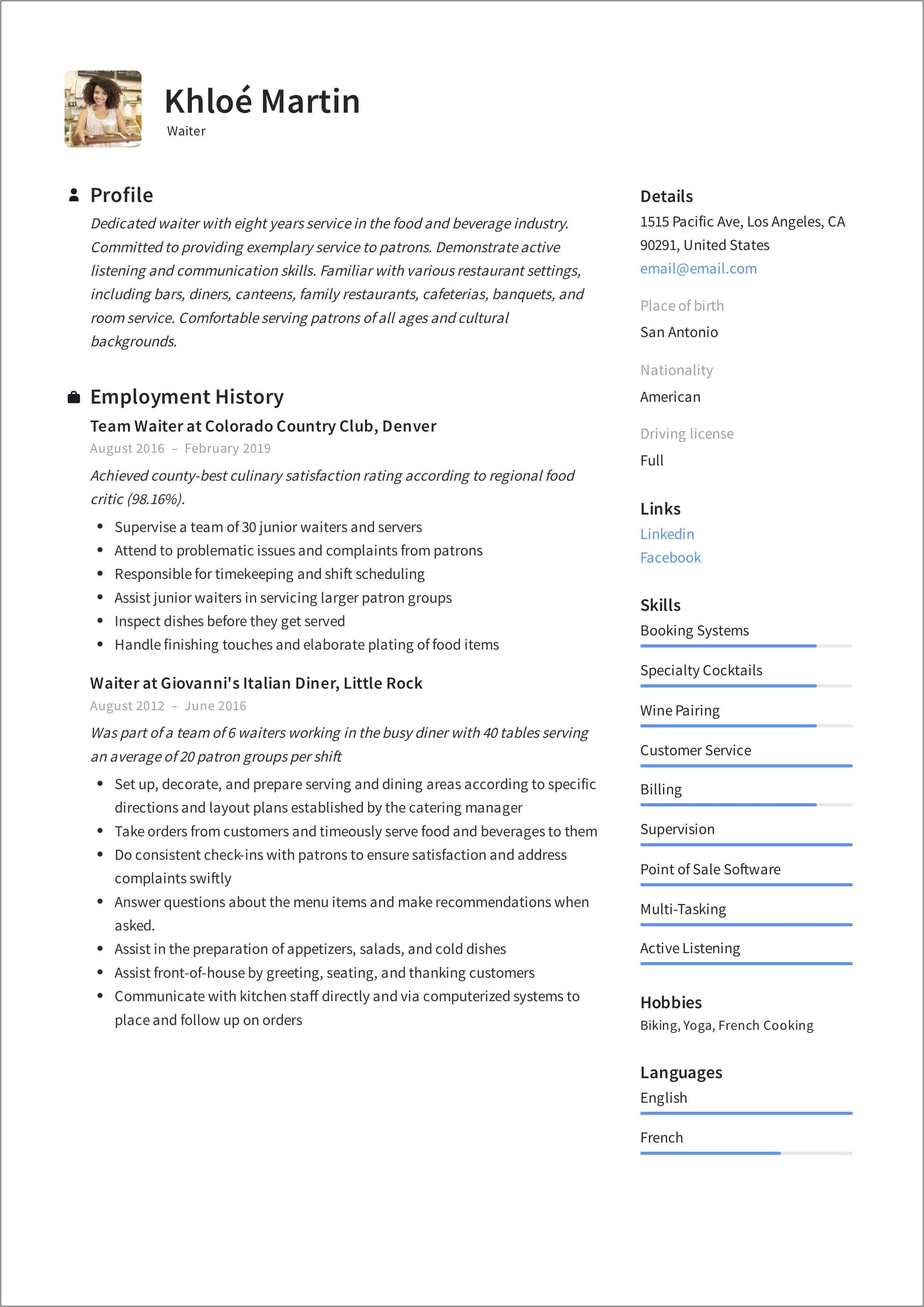 Resume Format For Job Copy And Paste