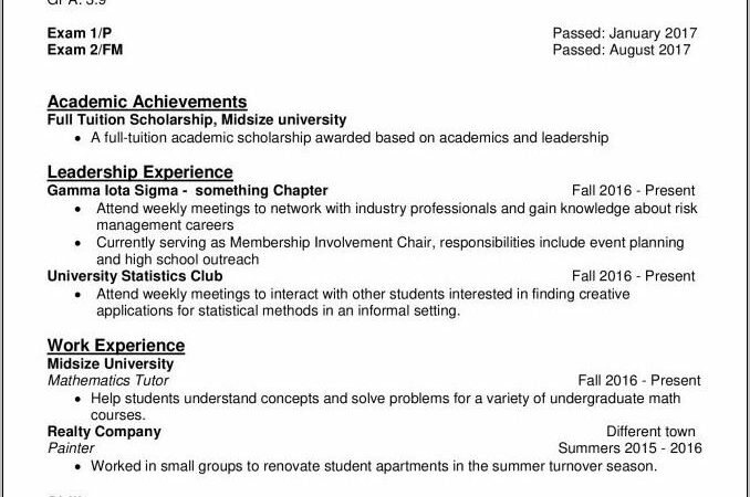 Resume Format For Law Firm