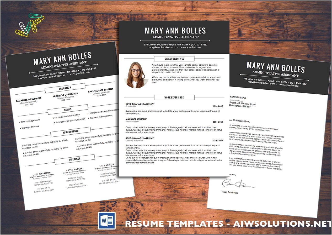 Resume Format For Microsoft Word 2010