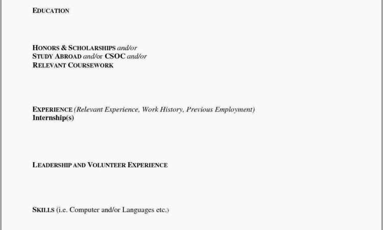 Resume Format For Nurses Abroad