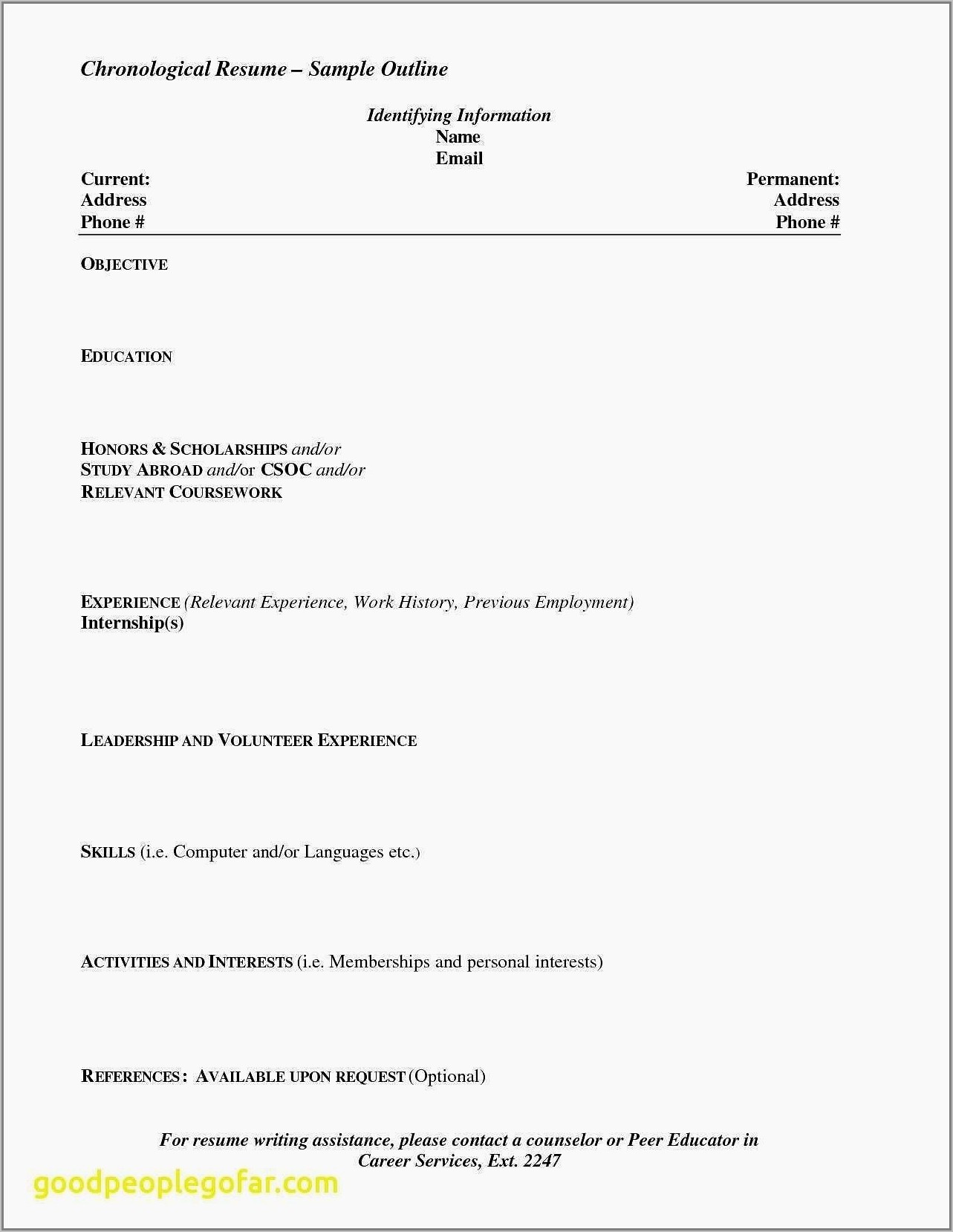 Resume Format For Nurses Abroad