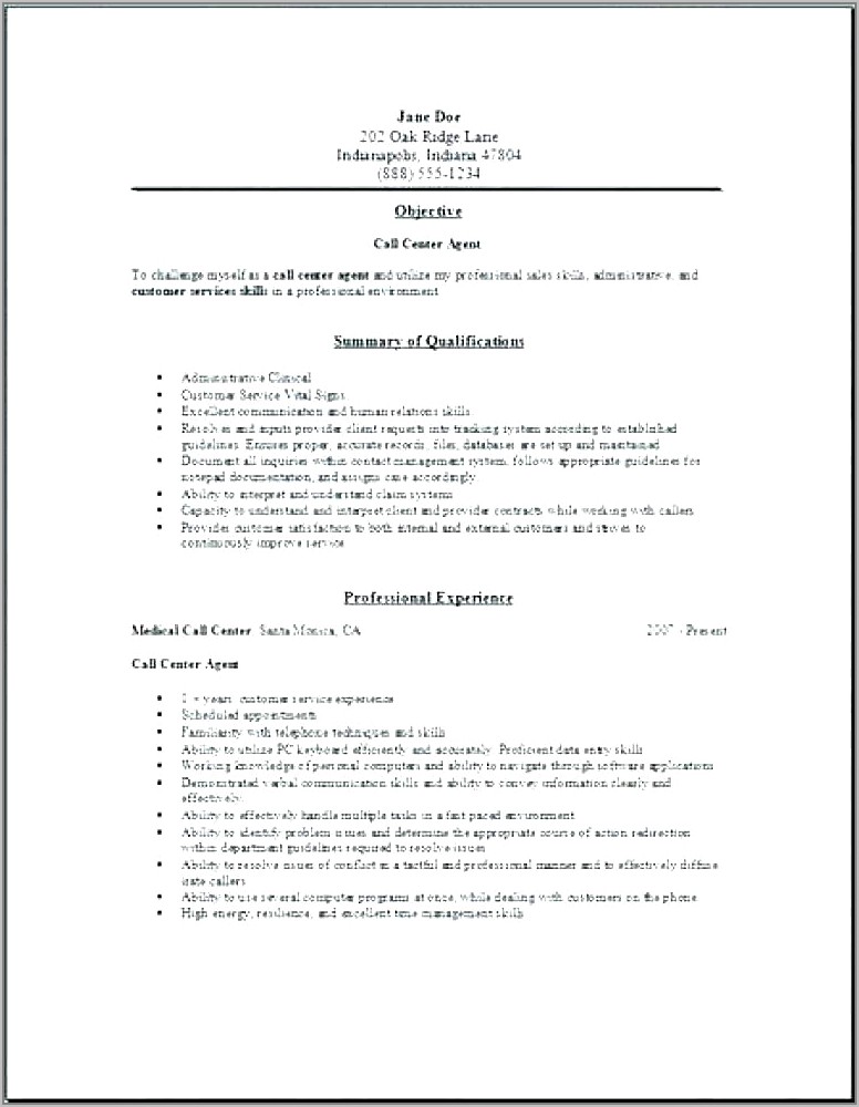 Resume Format For Sales Job Pdf