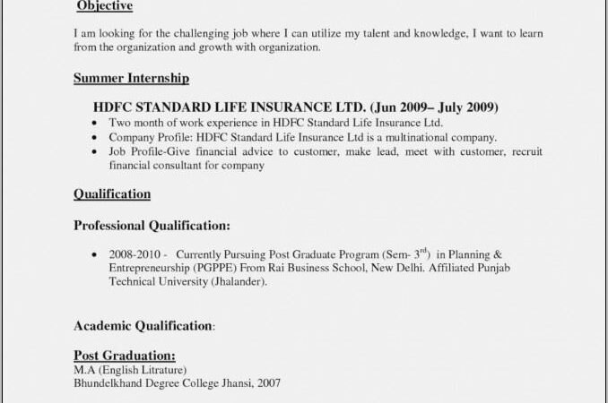 Resume Format Pdf Download For Job