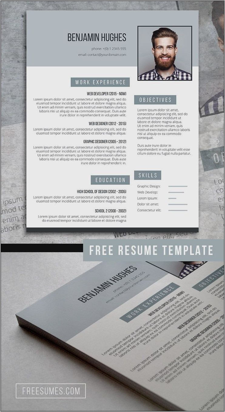 Resume Header Template Free