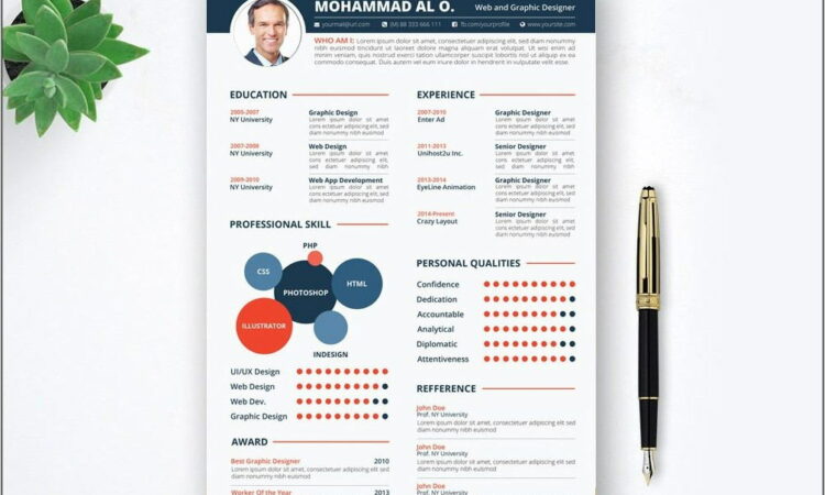 Resume Infographic Template Free Download