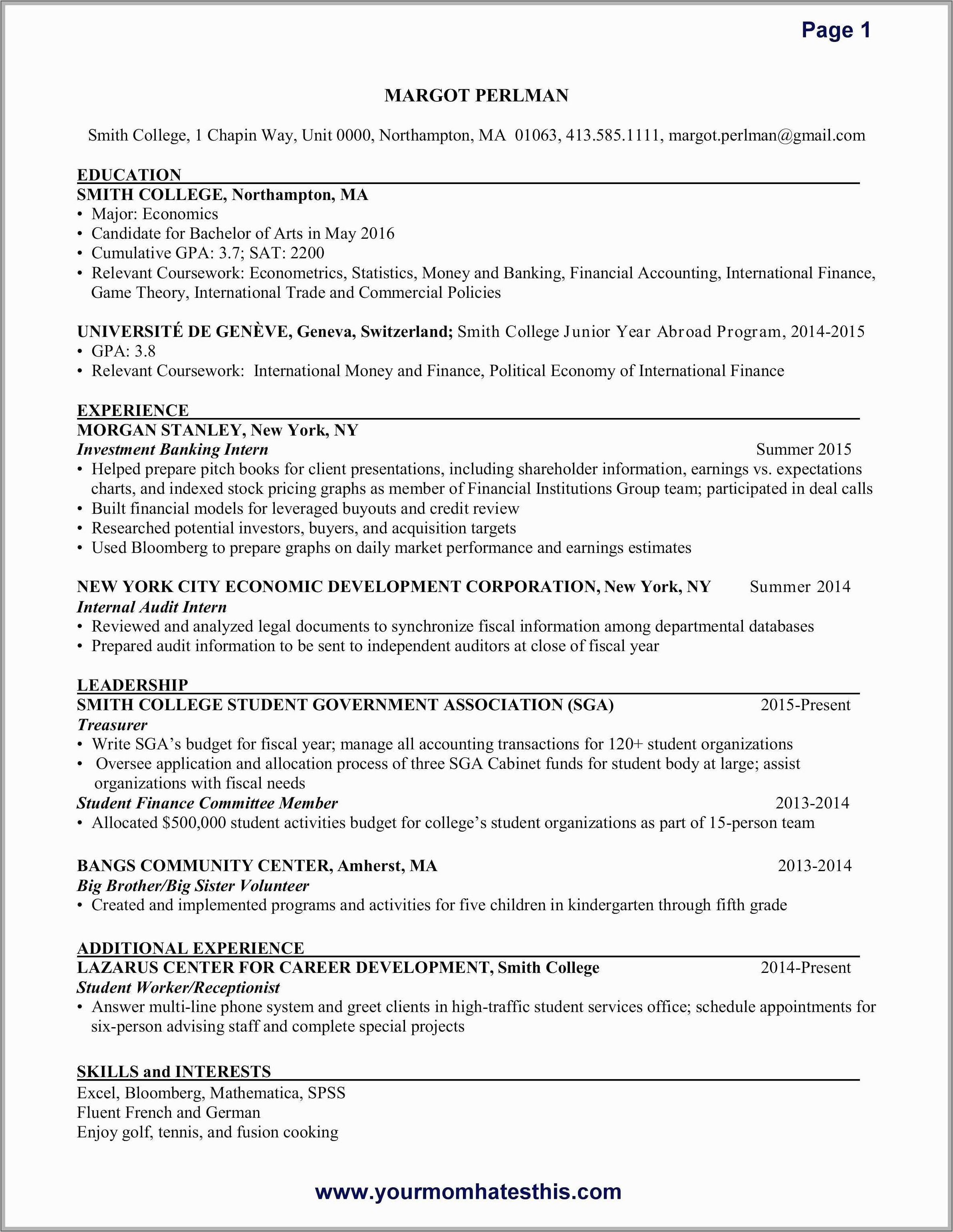 Resume Ms Word 2013