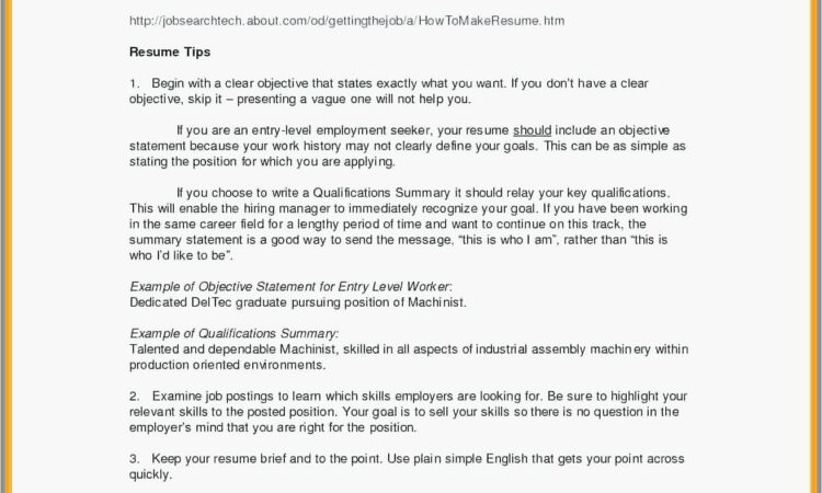 Resume Objective For Hvac Technician