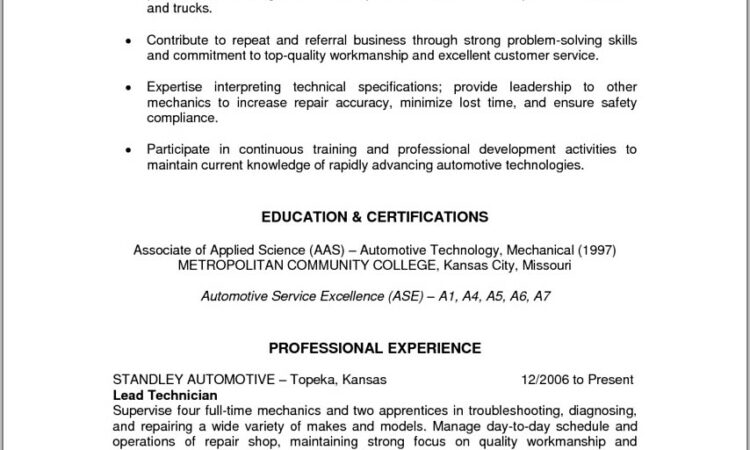 Resume Objective Sample For Construction Worker