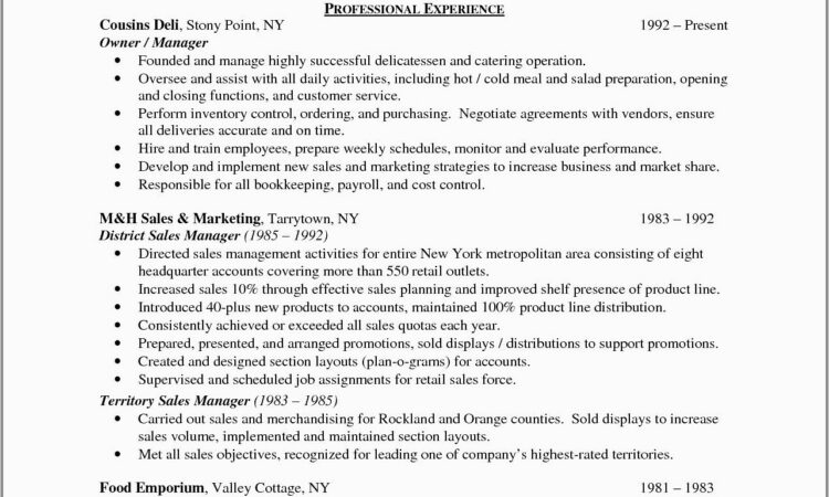 Resume Sample For Executives