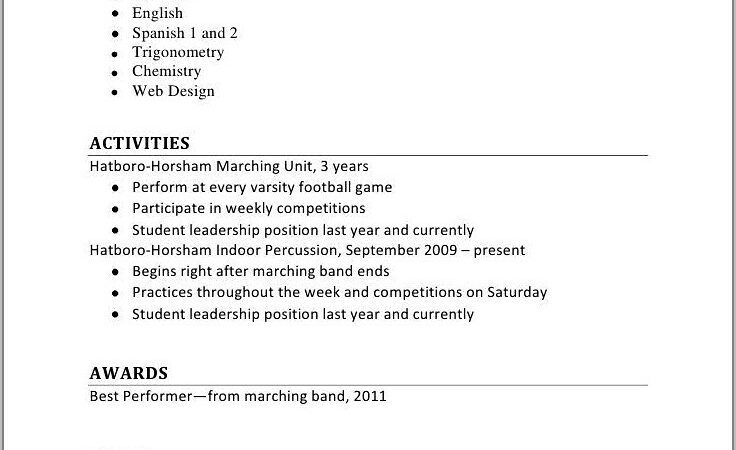 Resume Sample For Leadership Position