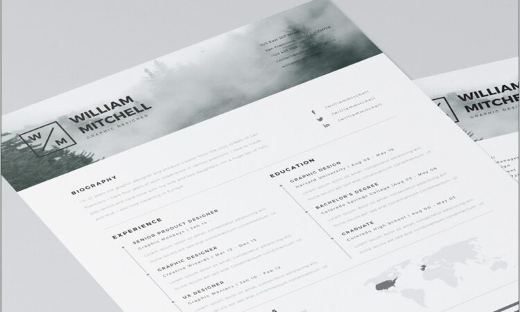 Resume Template Design Free Download Word