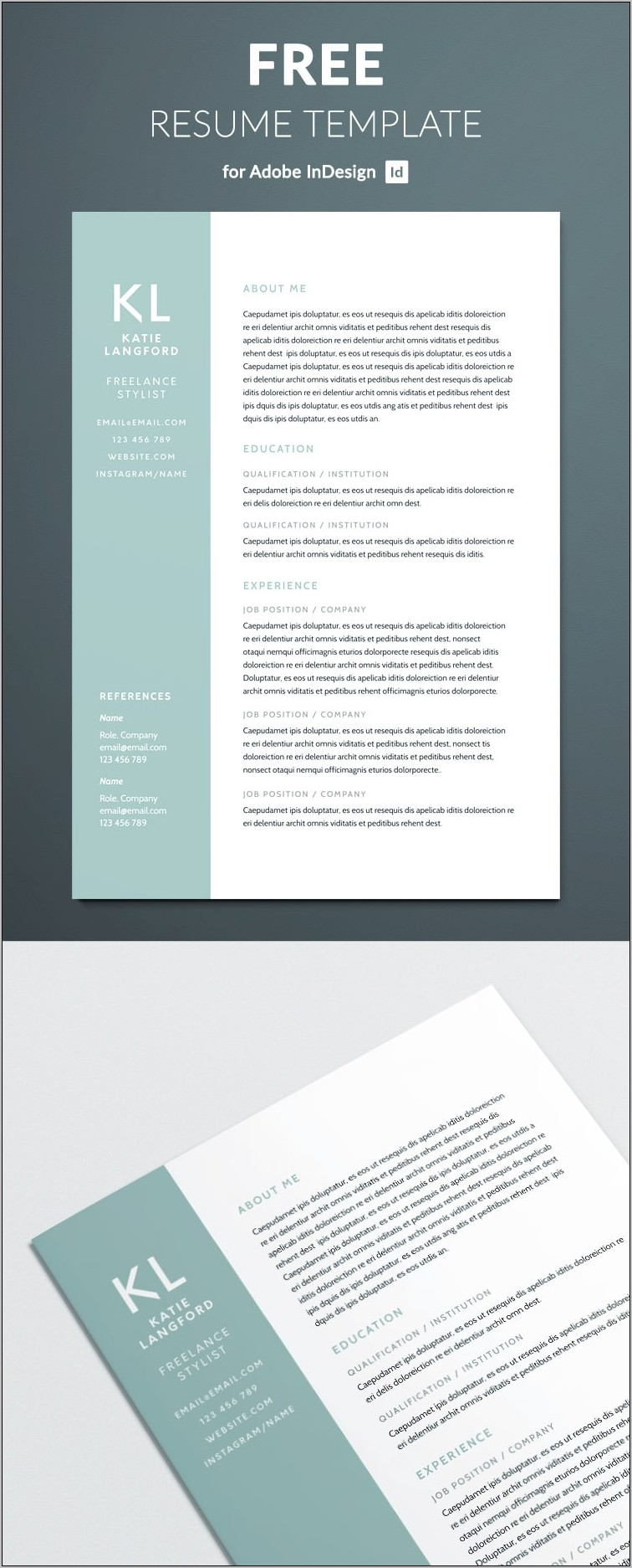 Resume Template For Free Download