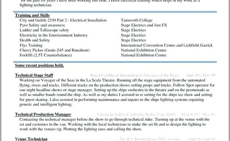 Resume Template For Freshers Mechanical Engineers