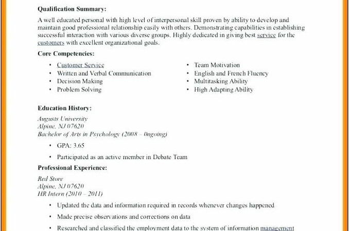 Resume Template For Internship Malaysia