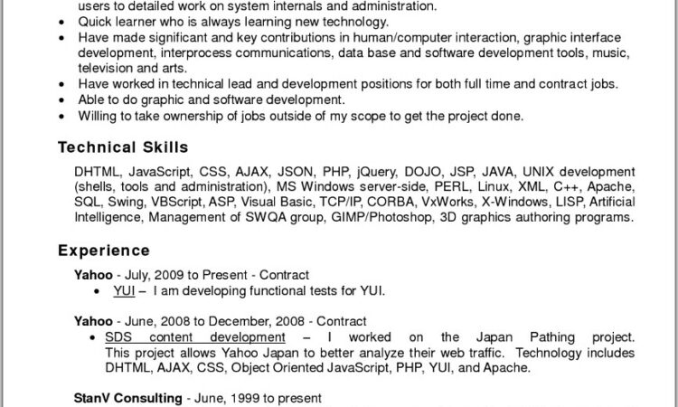 Resume Template For Microsoft Word 2007 Download