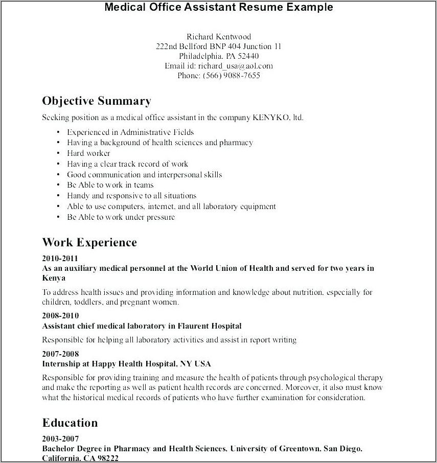 Resume Template Tax Accountant