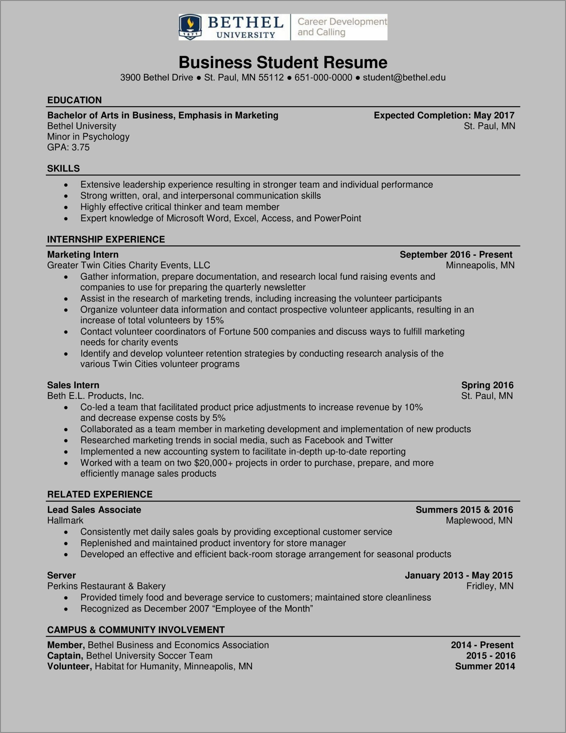 Resume Template Word 2013 Free Download