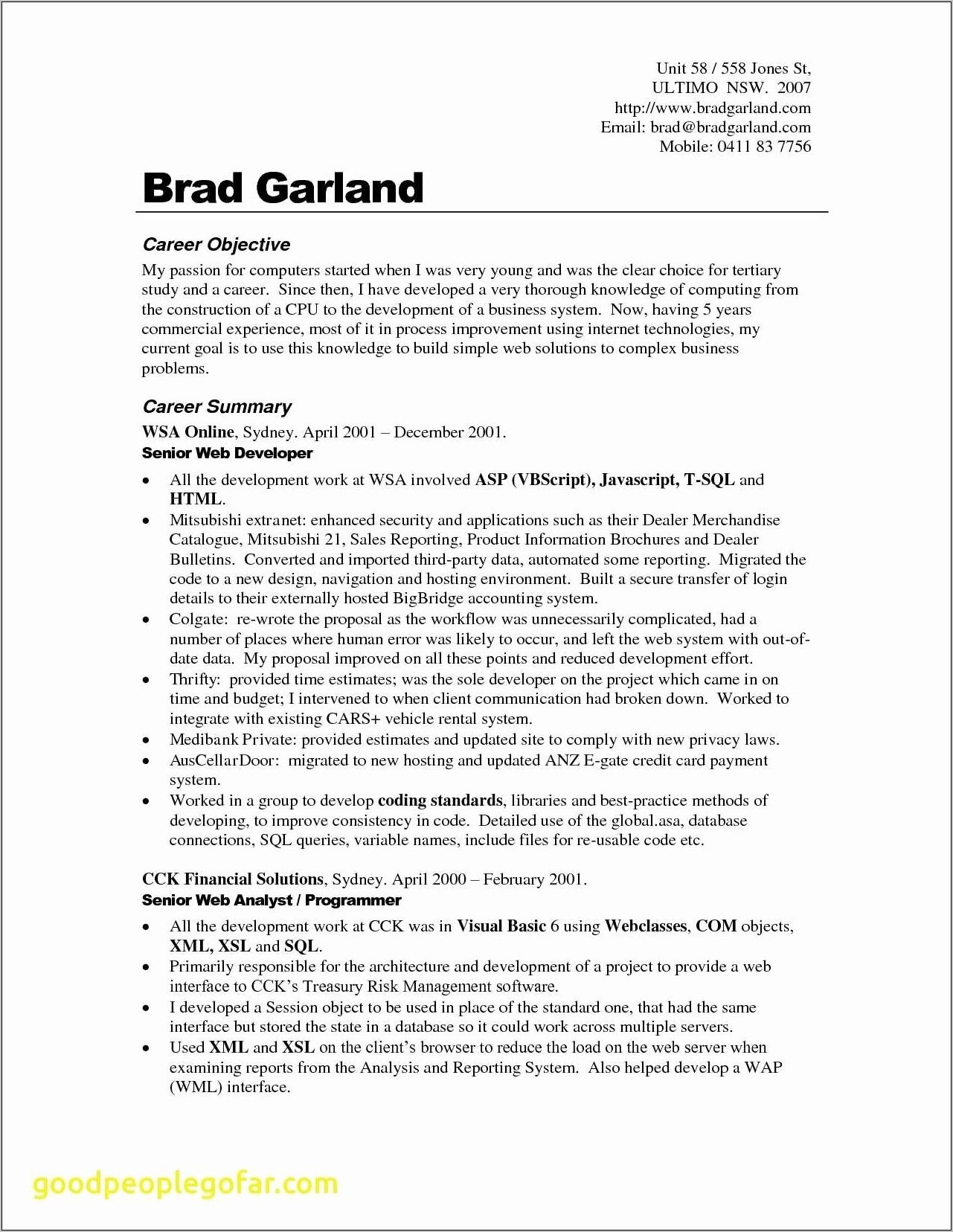 Resume Templates For Actors Free