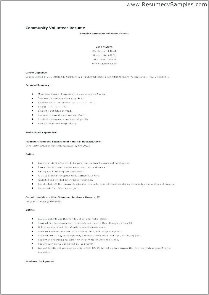 Resume Templates For Cleaner Job