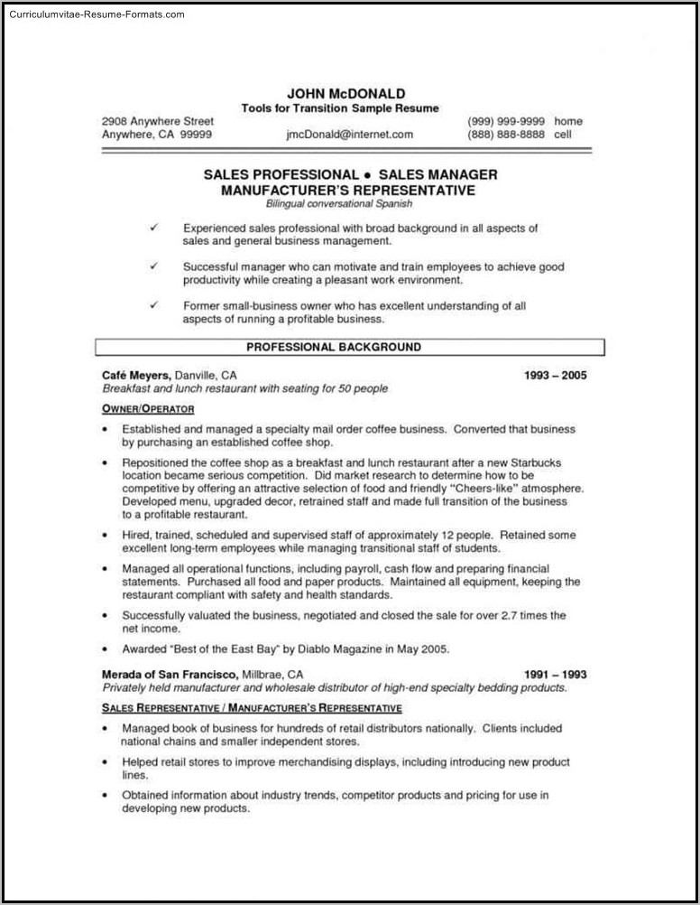 Resume Templates For Sales Assistant