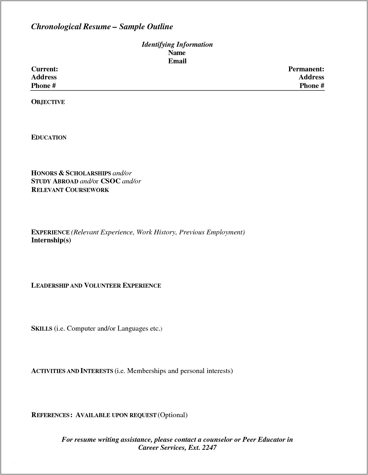 Resume Templates For Word 2016